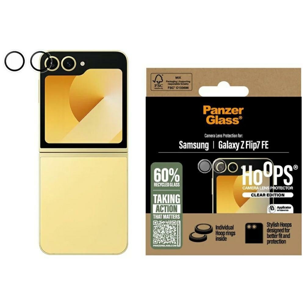 Samsung Galaxy Z Flip7 FE PanzerGlass Hoops kameros apsauga Samsung Galaxy Z Flip7 FE PanzerGlass Hoops kameros apsauga
