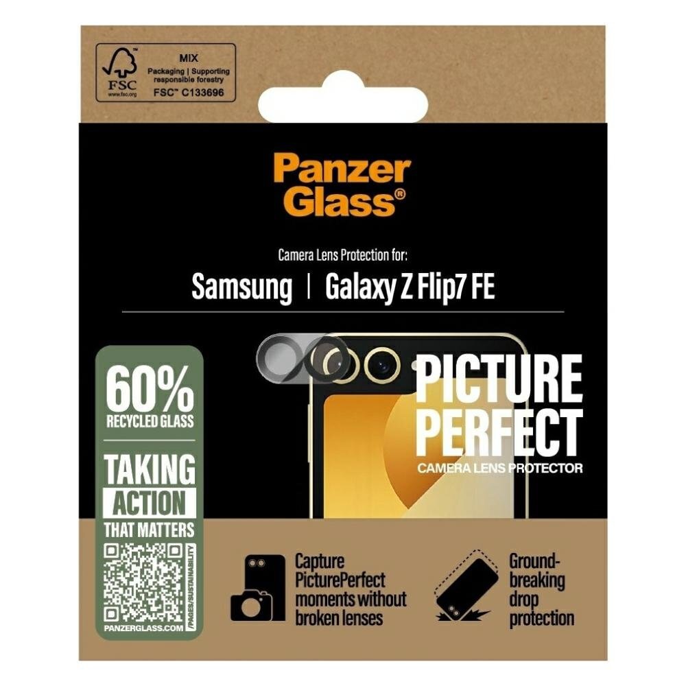 Samsung Galaxy Z Flip 7 FE PanzerGlass PicturePerfect kameros apsauginis stiklas 3 Samsung Galaxy Z Flip 7 FE PanzerGlass PicturePerfect kameros apsauginis stiklas 3