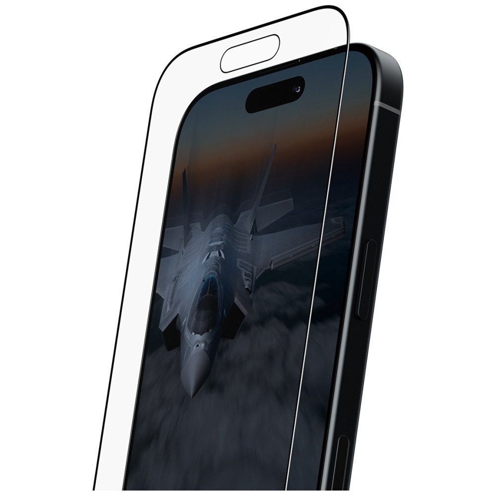 iPhone 17 / 16 Pro PanzerGlass Stealth Ultra-Wide Fit Fastfit grūdintas stiklas 1