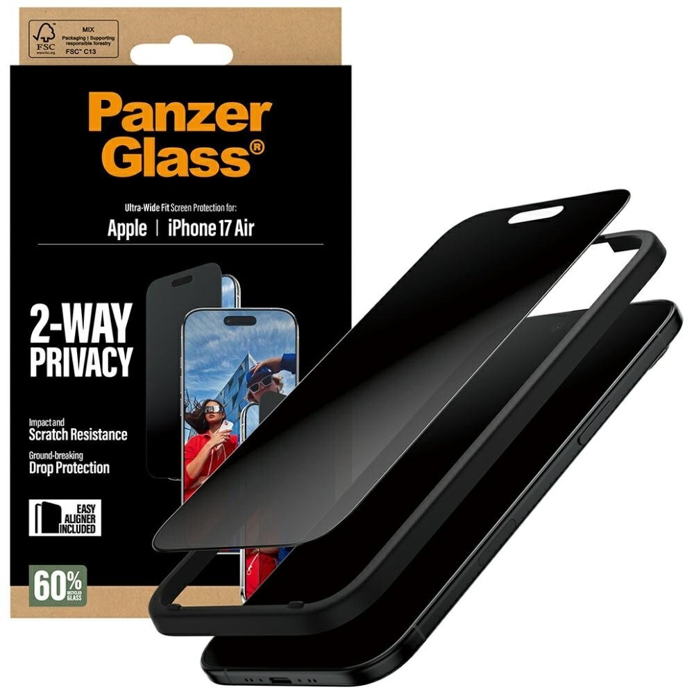 iPhone Air PanzerGlass Ultra-Wide Fit EasyAligner Privacy Glass – privatumo 4 iPhone Air PanzerGlass Ultra-Wide Fit EasyAligner Privacy Glass – privatumo 4