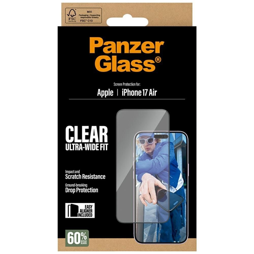 iPhone Air PanzerGlass Ultra-Wide Fit EasyAligner grūdintas stiklas 4 iPhone Air PanzerGlass Ultra-Wide Fit EasyAligner grūdintas stiklas 4