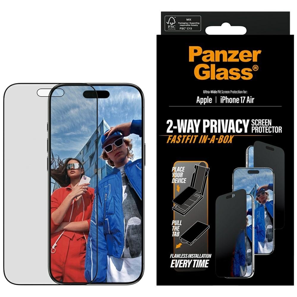 iPhone Air PanzerGlass Ultra-Wide Fit Fastfit Privacy Glass – privatumo iPhone Air PanzerGlass Ultra-Wide Fit Fastfit Privacy Glass – privatumo