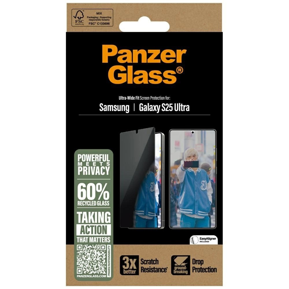 Samsung Galaxy S25 Ultra PanzerGlass Ultra-Wide Fit Privacy Glass 3