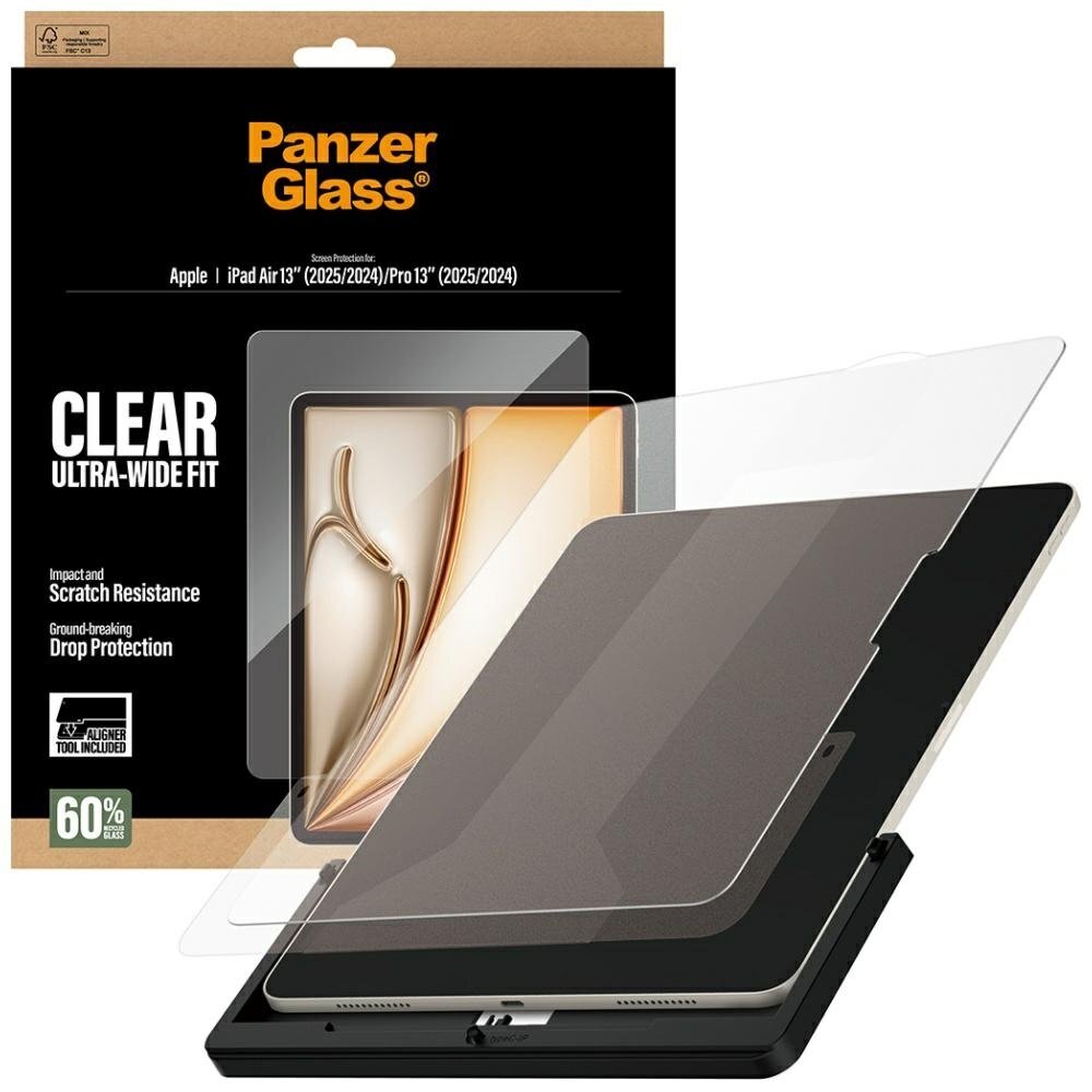 iPad Air 13" 2024 / 2025 / iPad Pro 13" 2024 / 2025 PanzerGlass Ultra-Wide Fit grūdintas stiklas 3 iPad Air 13" 2024 / 2025 / iPad Pro 13" 2024 / 2025 PanzerGlass Ultra-Wide Fit grūdintas stiklas 3