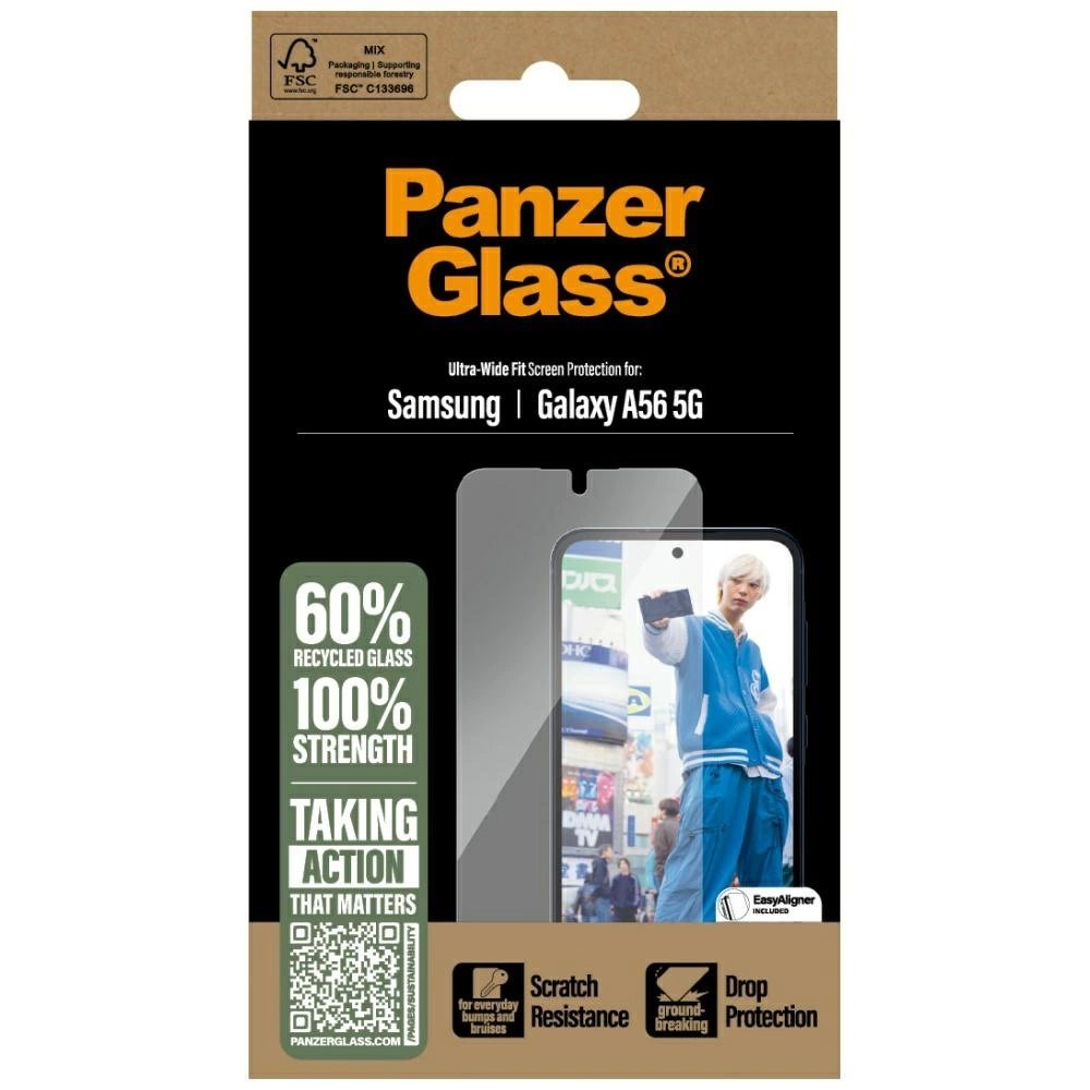 PanzerGlass Ultra-Wide Fit grūdintas stiklas skirtas Samsung Galaxy A56 5G 3 PanzerGlass Ultra-Wide Fit grūdintas stiklas skirtas Samsung Galaxy A56 5G 3