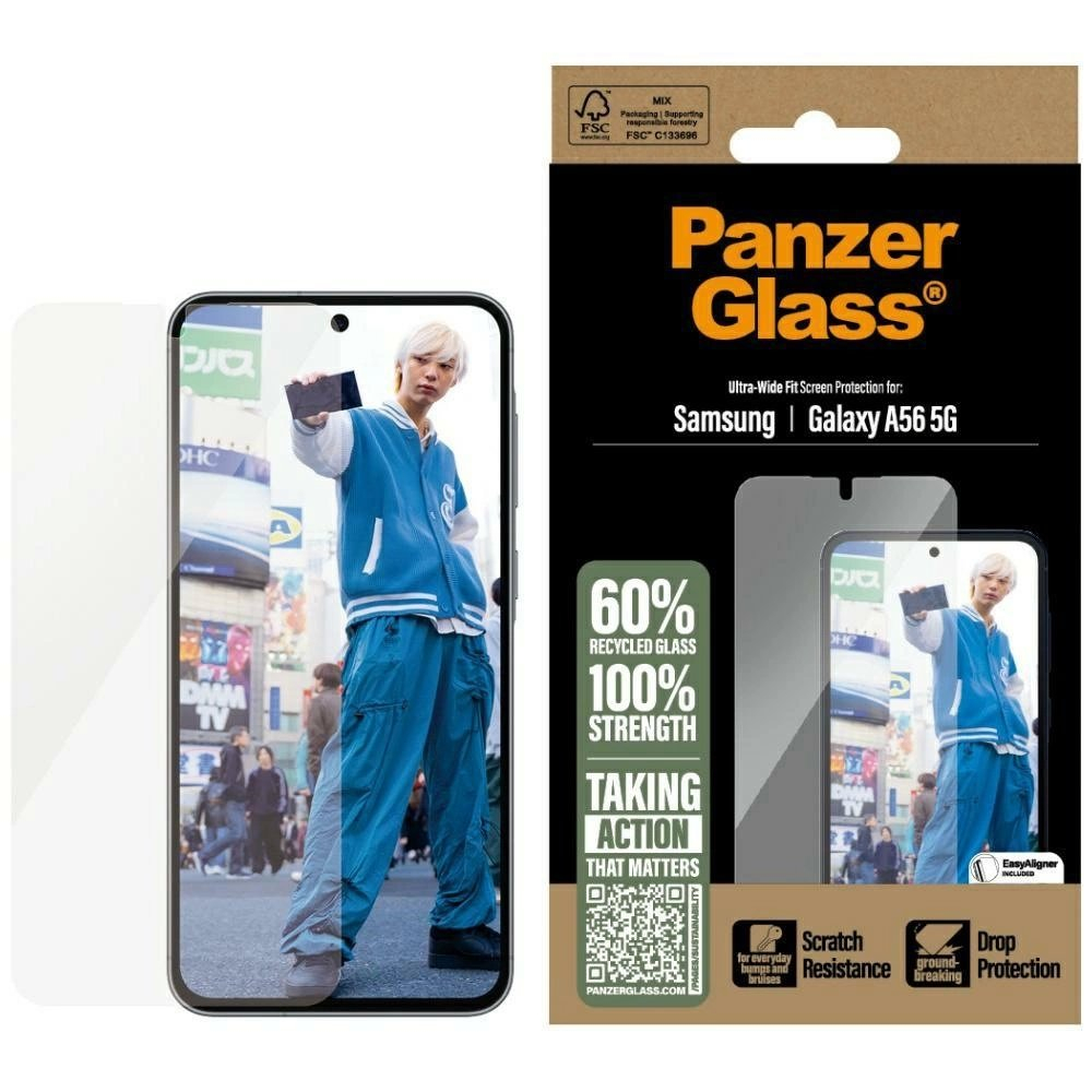 PanzerGlass Ultra-Wide Fit grūdintas stiklas skirtas Samsung Galaxy A56 5G