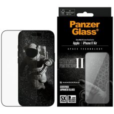 iPhone Air PanzerGlass Ceramic II Ultra-Wide Fit EasyAligner grūdintas stiklas