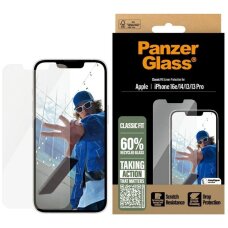 iPhone 16e PanzerGlass Classic Fit grūdintas stiklas – skaidrus
