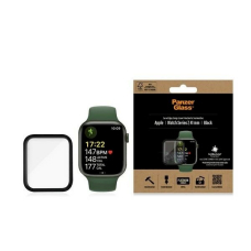 PanzerGlass lenktas antibakterinis apsauginis stiklas Apple Watch 7 – 41 mm – Juodas