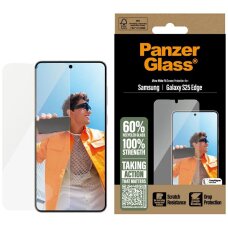 Samsung Galaxy S25 Edge PanzerGlass Ultra-Wide Fit grūdintas stiklas – skaidrus