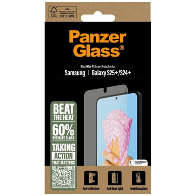 PanzerGlass All-in-One Ultra-Wide Fit grūdintas stiklas skirtas Samsung Galaxy S25+ 3