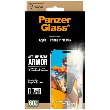 iPhone 17 Pro Max PanzerGlass Armor Anti-Reflective EasyAligner grūdintas stiklas 4