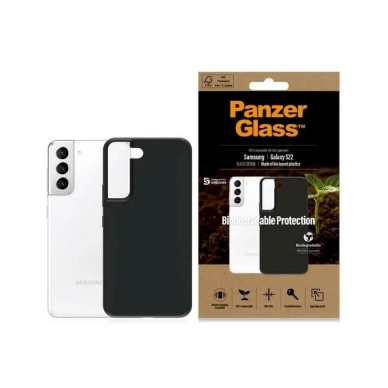 PanzerGlass Biodegradable Dėklas Samsung Galaxy S22 - Juodas PanzerGlass Biodegradable Dėklas Samsung Galaxy S22 - Juodas