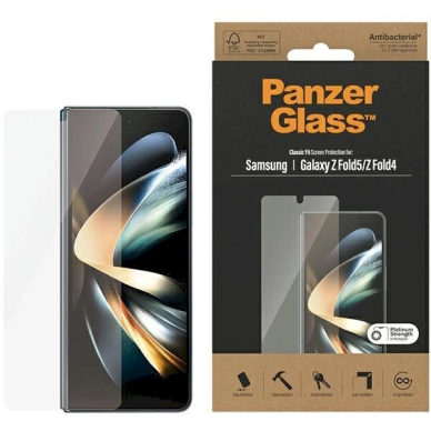 Samsung Galaxy Z Fold 5 / Z Fold 4 PanzerGlass Classic Fit antibacterial apsauginis stiklas Samsung Galaxy Z Fold 5 / Z Fold 4 PanzerGlass Classic Fit antibacterial apsauginis stiklas