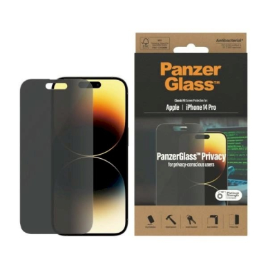 Panzer glass Classic Fit antibacterial privacy apsauginis stiklas iPhone 14 Pro Panzer glass Classic Fit antibacterial privacy apsauginis stiklas iPhone 14 Pro
