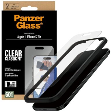 iPhone Air PanzerGlass Classic Fit EasyAligner grūdintas stiklas 3 iPhone Air PanzerGlass Classic Fit EasyAligner grūdintas stiklas 3