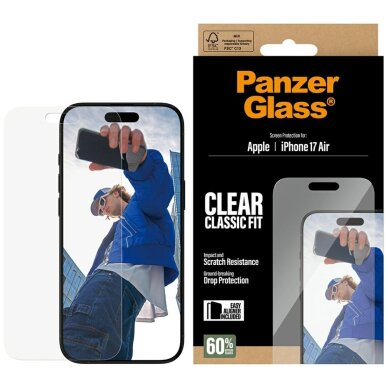 iPhone Air PanzerGlass Classic Fit EasyAligner grūdintas stiklas iPhone Air PanzerGlass Classic Fit EasyAligner grūdintas stiklas