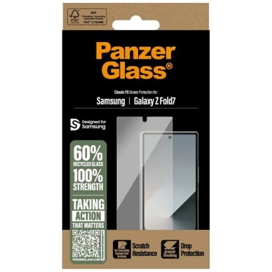Samsung Galaxy Z Fold 7 PanzerGlass Classic Fit grūdintas stiklas 3 Samsung Galaxy Z Fold 7 PanzerGlass Classic Fit grūdintas stiklas 3