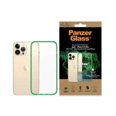 PanzerGlass Dėklas Military Grade Certified Dėklas iPhone 13 Pro Max - Permatomas žalias PanzerGlass Dėklas Military Grade Certified Dėklas iPhone 13 Pro Max - Permatomas žalias