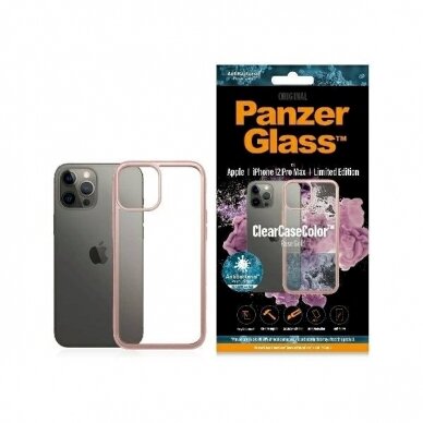 PanzerGlass Dėklas iPhone 12 Pro Max - Permatomas Rožinis PanzerGlass Dėklas iPhone 12 Pro Max - Permatomas Rožinis