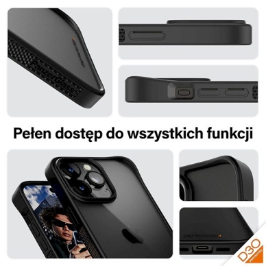 iPhone 15 Pro Max PanzerGlass SkaidrusDėklas dėklas su kariniu sertifikatu – skaidrus juodas 2