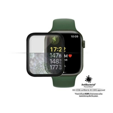PanzerGlass lenktas antibakterinis apsauginis stiklas Apple Watch 7 – 41 mm – Juodas 3