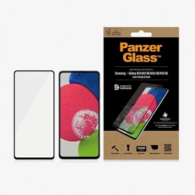 PanzerGlass E2E Microfracture antibacterial Apsauginis stiklas Samsung Galaxy A52 / A52 5G / A53 5G -Juodas PanzerGlass E2E Microfracture antibacterial Apsauginis stiklas Samsung Galaxy A52 / A52 5G / A53 5G -Juodas
