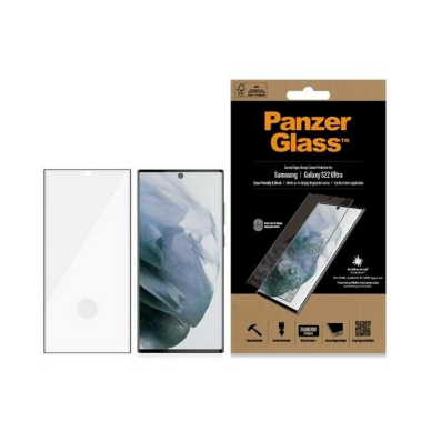 PanzerGlass E2E Microfracture antibacterial apsauginis stiklas Samsung Galaxy S22 Ultra - Juodas frame PanzerGlass E2E Microfracture antibacterial apsauginis stiklas Samsung Galaxy S22 Ultra - Juodas frame