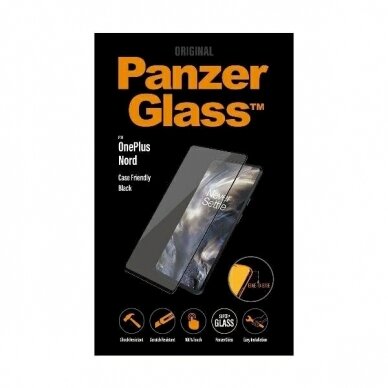 PanzerGlass E2E Super+ Apsauginis stiklas  OnePlus Nord -Juodas  2