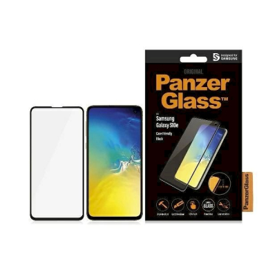 Samsung Galaxy S10e PanzerGlass E2E Super+ apsauginis stiklas – juodas