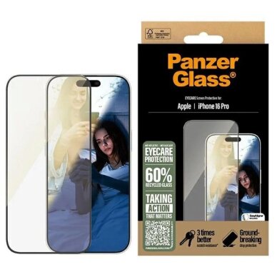 iPhone 16 Pro 6.3" PanzerGlass EyeCare Screen Protector Ultra-Wide Fit 2866