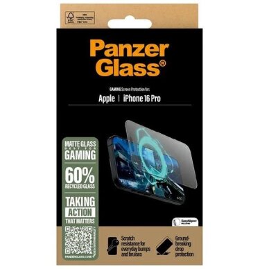 iPhone 16 Pro 6.3" PanzerGlass Gaming Screen Protector Ultra-Wide Fit 2858 3 iPhone 16 Pro 6.3" PanzerGlass Gaming Screen Protector Ultra-Wide Fit 2858 3
