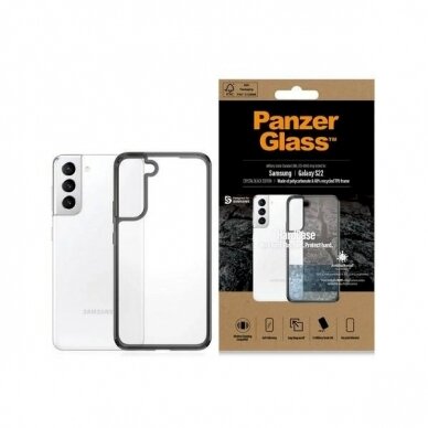 PanzerGlass HardCase antibacterial Military Grade certified Apsauginis dėklas Samsung Galaxy S22 - Permatomas PanzerGlass HardCase antibacterial Military Grade certified Apsauginis dėklas Samsung Galaxy S22 - Permatomas