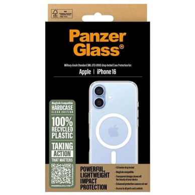 iPhone 16 – PanzerGlass HardCase dėklas 6.1" - Baltas MagSafe 1291 3