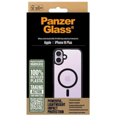 iPhone 16 Plus – PanzerGlass HardCase dėklas 6.7" - Juodas/Juodas MagSafe 1303 3