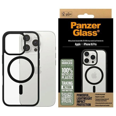 iPhone 16 Pro – PanzerGlass HardCase 6.3" - Juodas/Juodas MagSafe 1302 iPhone 16 Pro – PanzerGlass HardCase 6.3" - Juodas/Juodas MagSafe 1302