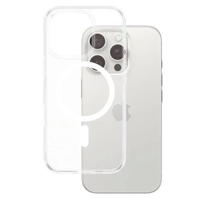 iPhone 16 Pro – PanzerGlass HardCase dėklas 6.3" - Baltas MagSafe 1292 1
