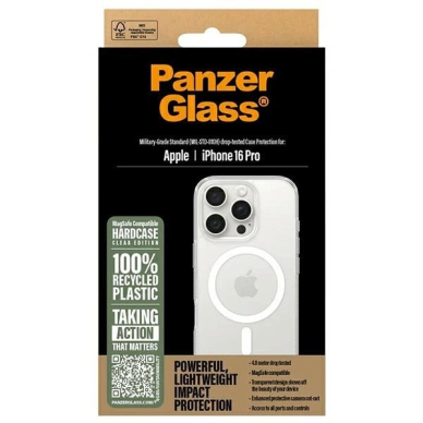 iPhone 16 Pro – PanzerGlass HardCase dėklas 6.3" - Baltas MagSafe 1292 3