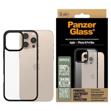 iPhone 16 Pro Max – PanzerGlass HardCase dėklas 6.9" - Juodas/Juodas 1298
