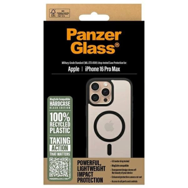 iPhone 16 Pro Max – PanzerGlass HardCase dėklas 6.9" - Juodas/Juodas MagSafe 1304 3