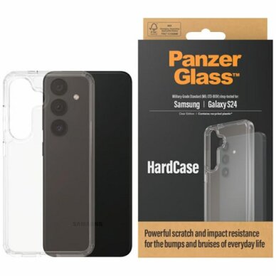Samsung Galaxy S24 PanzerGlass HardCase Military Grade dėklas – skaidrus 1