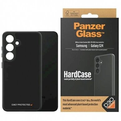 PanzerGlass Apsauginis dėklas D3O® Bio Military Grade Certification Samsung Galaxy S24 - Permatomas Juodas PanzerGlass Apsauginis dėklas D3O® Bio Military Grade Certification Samsung Galaxy S24 - Permatomas Juodas