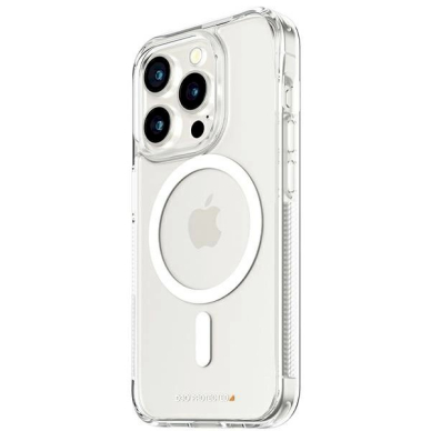 iPhone 15 Pro PanzerGlass HardCase su MagSafe ir D3O kariniu sertifikatu – skaidrus