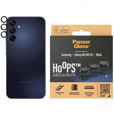 PanzerGlass Hoops Kameros apsauga Samsung Galaxy A15 / A15 5G -Juodas PanzerGlass Hoops Kameros apsauga Samsung Galaxy A15 / A15 5G -Juodas