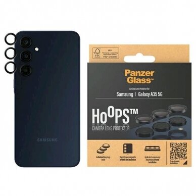 PanzerGlass Hoops Kameros apsauga Samsung Galaxy A35 5G -Juodas PanzerGlass Hoops Kameros apsauga Samsung Galaxy A35 5G -Juodas