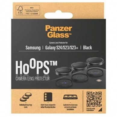 PanzerGlass Hoops Kameros apsauga Samsung Galaxy S24 / S23 / S23+ -Juodas 3 PanzerGlass Hoops Kameros apsauga Samsung Galaxy S24 / S23 / S23+ -Juodas 3
