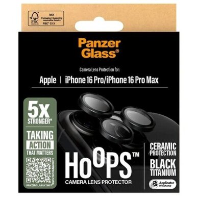 iPhone 16 Pro / 16 Pro Max PanzerGlass Hoops Ceramic Lens Protector 1282 3