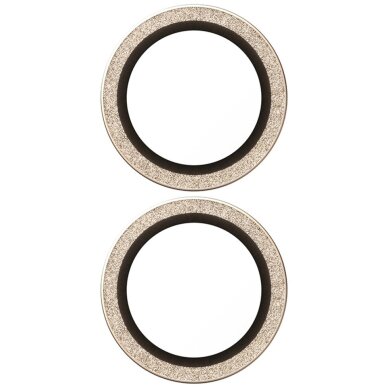 iPhone 17 / 16 / 16 Plus PanzerGlass Hoops Glitter auksinis kameros apsauginis stiklas 2 iPhone 17 / 16 / 16 Plus PanzerGlass Hoops Glitter auksinis kameros apsauginis stiklas 2