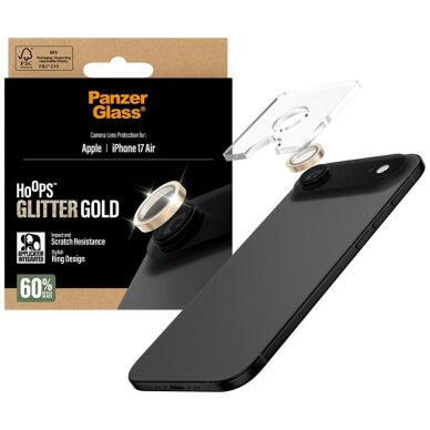 iPhone Air PanzerGlass Hoops Glitter auksinis kameros apsauginis stiklas 3 iPhone Air PanzerGlass Hoops Glitter auksinis kameros apsauginis stiklas 3