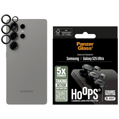 PanzerGlass Hoops objektyvo apsauga skirtas Samsung Galaxy S25 Ultra